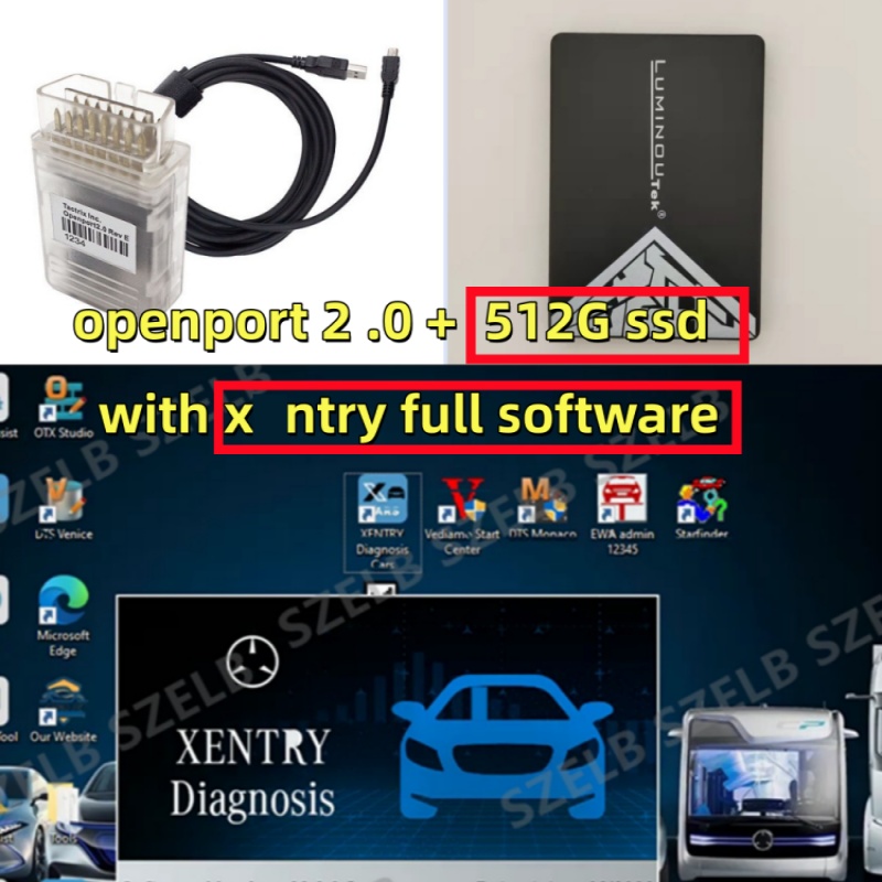 Auto Repair Shop Diagnostics - Xentry nieuwste volledige diagnosesoftware voor Mercedes-Benz